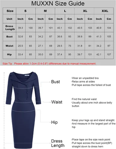 Vista 3 de MUXXN vestido de cóctel clásico vintage con escote de novia para mujer