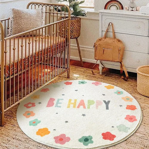 Vista 11 de Poowe ABC Animals - Alfombra de juego para niños, alfombra redonda educativa del alfabeto, suave, antideslizante, para el dormitorio de los niños