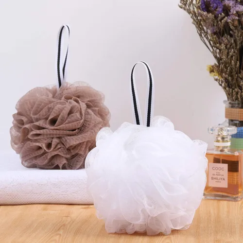 Vista 3 de Esponja de ducha de lufa de baño, esponja para el cuerpo, exfoliante, bola (6 unidades)
