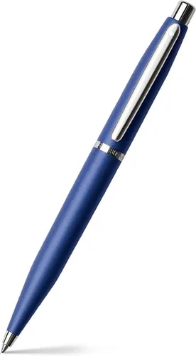 Vista 35 de Sheaffer VFM - Pluma estilográfica con acabado mate negro, detalles cromados, con punta mediana