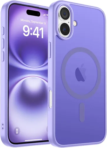 Vista 28 de zapica Funda magnética para iPhone Air, con protector de pantalla de vidrio templado, compatible con MagSafe, translúcida mate, a prueba de golpes
