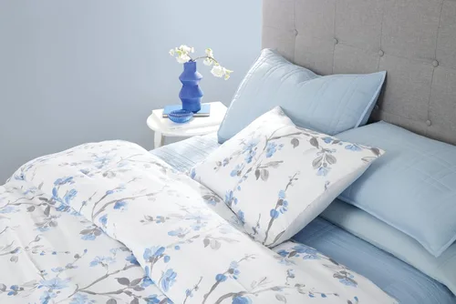 Vista 7 de CANNON Kasumi - Juego de edredón floral de poliéster de 2 piezas, tamaño individual XL, con temática floral, para hombres y mujeres, certificado