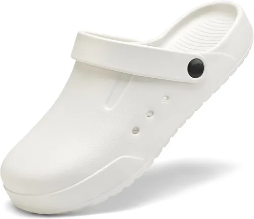 Vista 9 de Nihaoya Zuecos para Hombre y Mujer Zapatos de Jardín Cómodos Antideslizantes Sandalias Ligeras Transpirables Pantuflas de Playa al Aire Libre