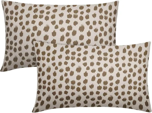 Vista 13 de Sweetshow Juego de 2 fundas de almohada de 16 x 16 pulgadas, diseño bohemio, con diseño de lunares, moderno y moderno, para exteriores, decorativas