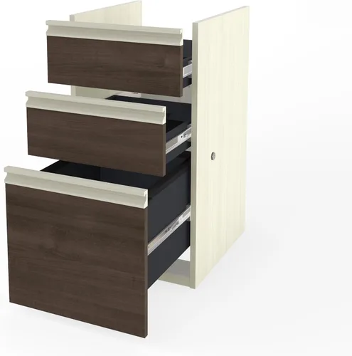 Vista 4 de Bestar Prestige + Pedestal complemento, 16 W, chocolate blanco y Antigua