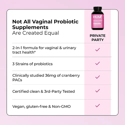 Vista 7 de HUM Suplemento de fibra Flatter Me y probióticos vaginales de fiesta privada para mujeres
