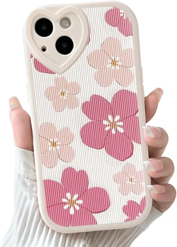 Vista 17 de Lovmooful Funda para iPhone 13 con diseño de oso lindo floral con lente de flor (Bear Flower)