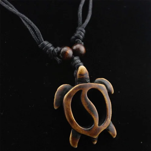 Vista 3 de Collar Yin Yang para parejas, collar de resina de tortuga marina de Tai Chi, mejores amigos, mejor amiga, collar de amistad para 2 mujeres