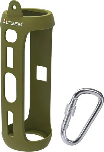 Vista 17 de LTGEM - Funda de silicona compatible con JBL FLIP 5 Altavoz Bluetooth portátil impermeable, carcasa rígida, bolsa de almacenamiento de transporte