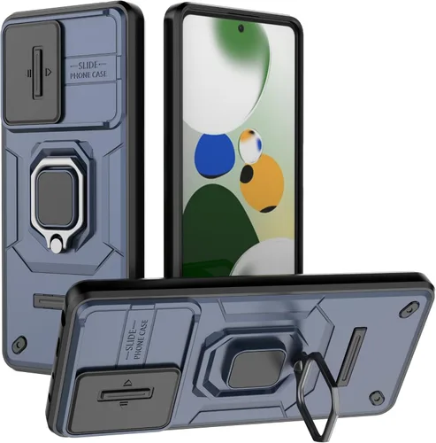 Vista 9 de Funda de teléfono móvil para Xiaomi Redmi A3/Xiaomi Poco C61 Soporte de coche Soporte Ventana corredera Cubierta protectora a prueba de golpes