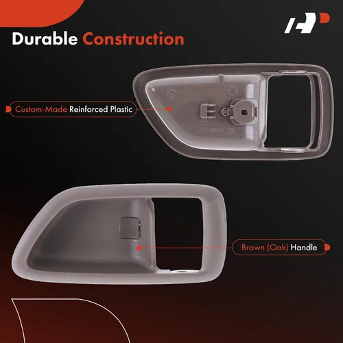 Vista 4 de A-Premium Manija para puerta interior del lado del conductor delantera o trasera izquierda compatible con Toyota Tundra 2004-2006 Crew Cab, Sequoia