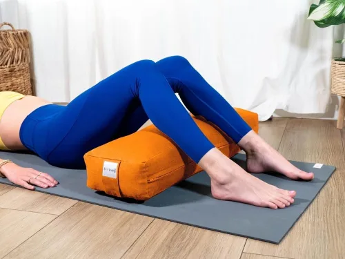 Vista 107 de Sol Living Almohada de yoga rectangular para meditación, accesorios de meditación de algodón, almohada de meditación restaurativa de yoga, almohada