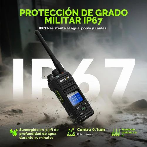 Vista 3 de Retevis NR30S Radio de 2 vías de largo alcance, reducción de ruido