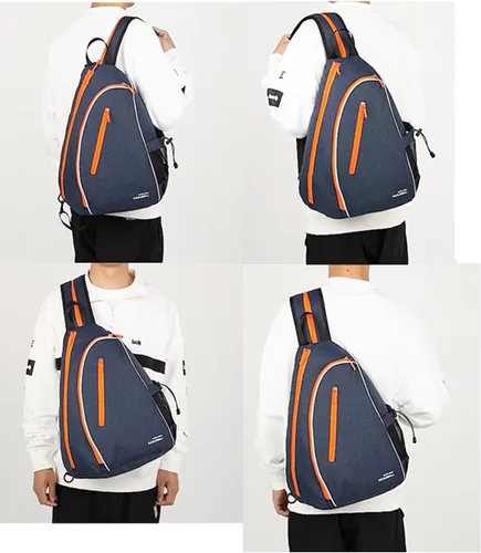 Vista 6 de Bolsas de pickleball para hombres y mujeres, bolsa de remo de pickleball deportiva, bolsa de pickleball ajustable con gancho para cerca, mochila