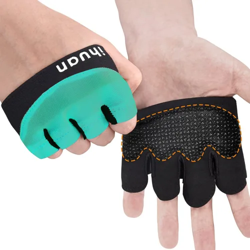 Vista 10 de ihuan Nuevos guantes de entrenamiento de gimnasio para levantamiento de pesas para hombres y mujeres, ideales para levantamiento de pesas
