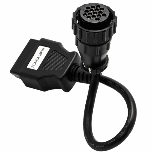 Vista 9 de cable de escaneo de diagnóstico OBD2 de 16 pines a 38 pines compatible con camiones Iveco
