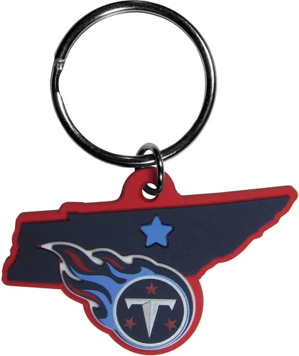 Vista 2 de Siskiyou Sports NFL unisex-adult Home State Flex Key Chain Negro