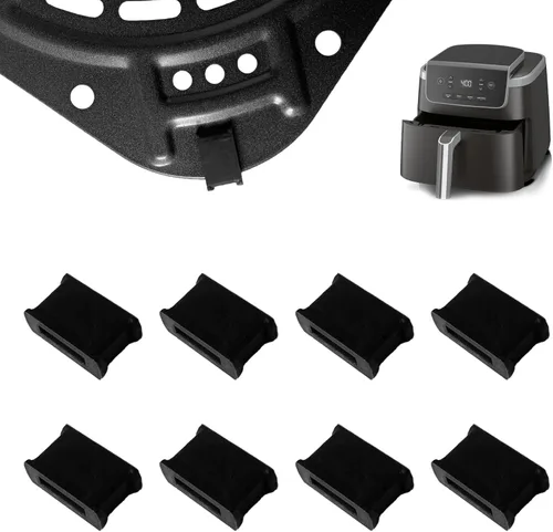 Vista 9 de ALJ Protector de bandeja para freidora de aire, paquete de 4 protectores de silicona, antideslizante, resistente a los arañazos, se adapta a 7QT