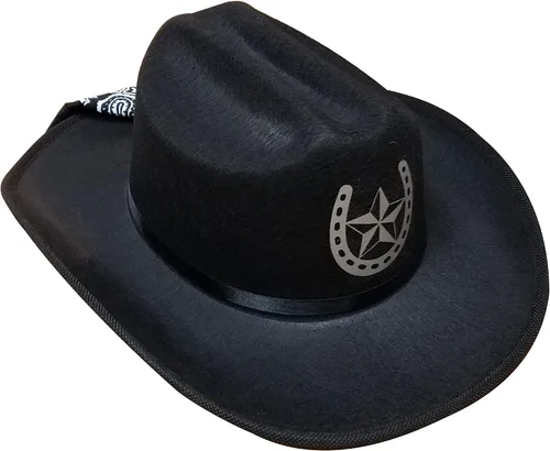 Vista 88 de Aeromax Sombrero de vaquero junior con pañuelo