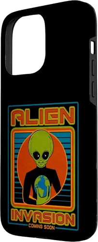 Vista 83 de Funda para iPhone 13 Pro Max Alien Invasion 1984 Tech Noir Distopía