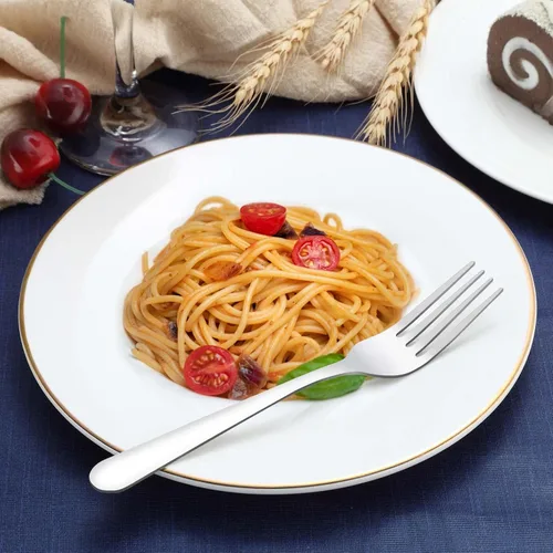 Vista 6 de 24-Piece Dinner Forks Set - 7.1 Inches Stainless Steel Forks Silverware, Durable Table Forks Set, Use for Home, Kitchen and Restaurant - Mirror