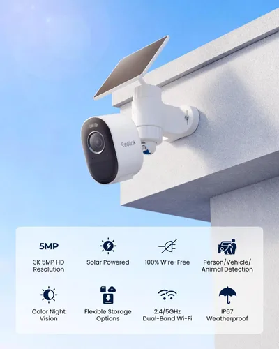Vista 2 de REOLINK 5MP Color Night Vision Security Cameras Outdoor Wireless