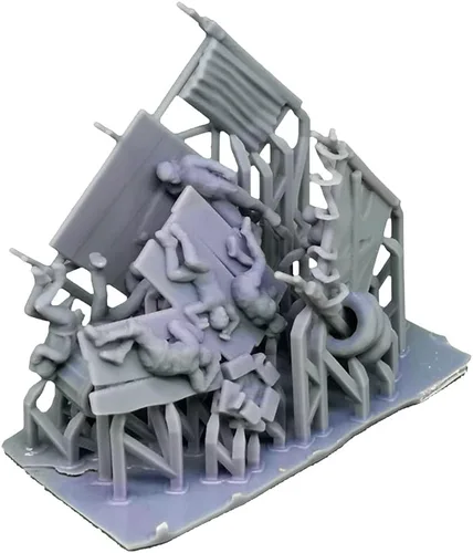 Vista 2 de Outland Models Model Autos Diorama Homeless People Figura Set 1:64 Escala S