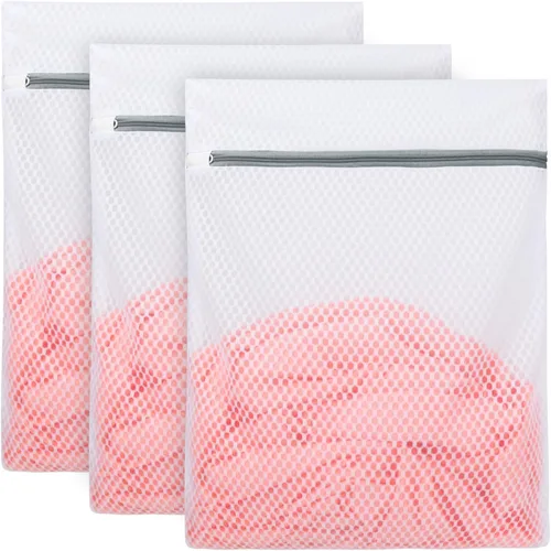 Vista 10 de Vivifying Bolsas de malla XL grandes, paquete de 2 bolsas de malla de panal de 20 x 24 pulgadas para lavadora, ropa delicada, suéter, abrigos