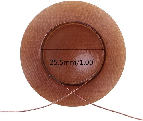 Vista 4 de Tweeter Voice Coil Horn Treble Altavoz Resina Sonido Película Diafragma 2pcs 1.004 in