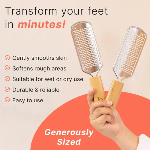 Vista 4 de Lima de pies – Herramienta para eliminar callos para la piel muerta, herramientas de pedicura en casa, raspador de pies y talones, pies suaves