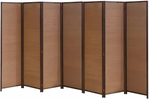 Vista 12 de 3 4 5 6 7 8 Panels Room Separator Freestanding Wall Divider for Office/Bedroom/Hotel, Foldable Room Divider Partition Privacy Screen, Wood