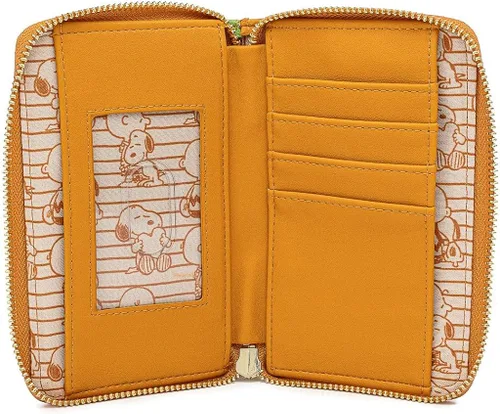 Vista 4 de Loungefly Peanuts Sunset Ziparound Cartera marrón-multi No