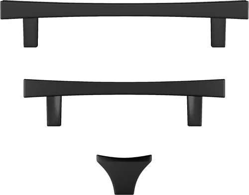 Vista 7 de Richelieu Hardware BP722796900 Westmount Collection - Tirador rectangular de transición de centro a centro, color negro mate, para cocina, baño