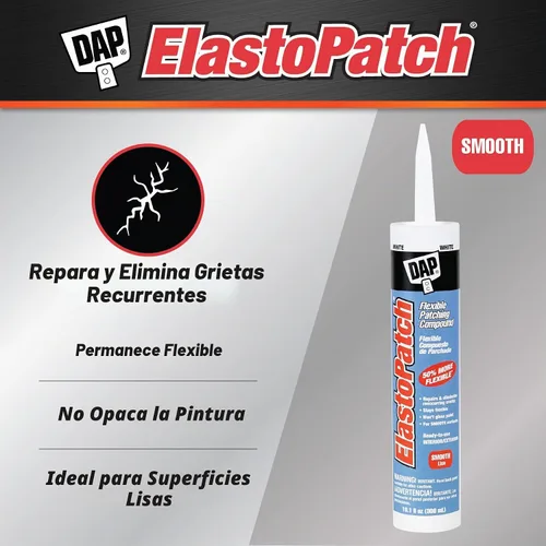 Vista 2 de Compuesto elastomérico para parchar y calafatear DAP 12276, 10.1 onzas, Blanco crudo, 12276