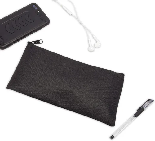 Vista 2 de DALIX Bolsas de dinero con cremallera para depósito bancario, 6 unidades, color negro
