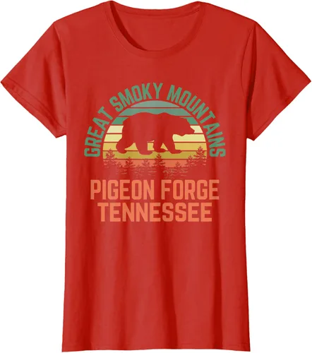 Vista 63 de Camiseta Pigeon Forge Great Smoky Mountains National Park Tennessee, Negro, S