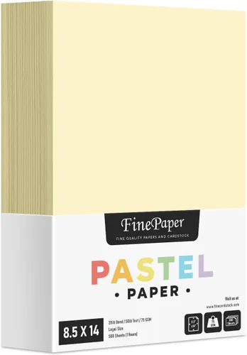 Vista 11 de Papel de color pastel azul – Ideal para artes y manualidades e impresión de papelería – 8.5 x 14 pulgadas (tamaño menú/legal) – Bono de 20 libras