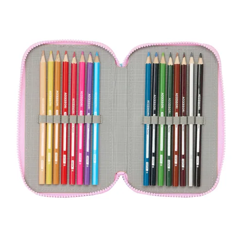 Vista 5 de Plumier Triple Frozen Cool days Violeta Azul cielo 12,5 x 19,5 x 5,5 cm 36 Piezas
