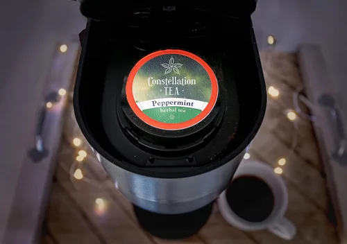 Vista 3 de Constellation Tea Cápsulas de té de hierbas de menta compatibles con cafeteras K Cup incluyendo 2.0, 40