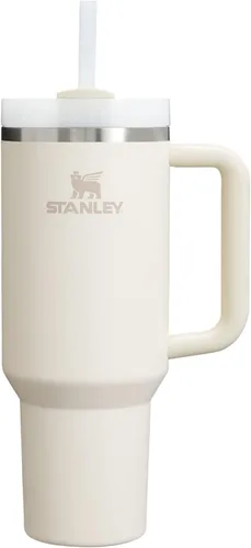 Vista 51 de STANLEY Quencher H2.0 Vaso Térmico con asa y pajilla, 64 onzas, tapa Flowstate de 3 posiciones, gran capacidad para viajes y deportes, vaso de acero