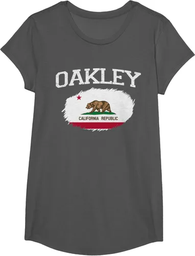 Vista 31 de OAKLEY CA CALIFORNIA Flag Vintage USA Sports Hombre Mujer Camiseta, Negro