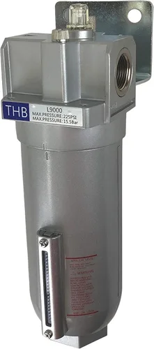Vista 3 de Lubricador de grado industrial para herramientas neumáticas de aire lubricado con aire comprimido, cuenco de metal con mira visible, 225 PSI MAX