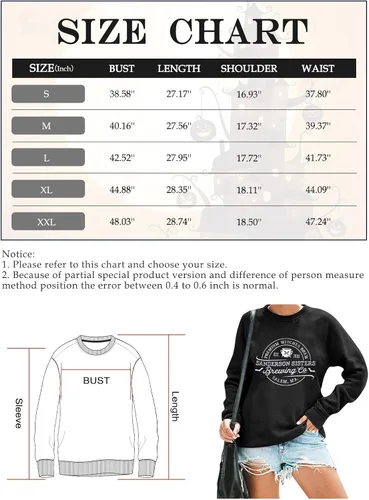 Vista 7 de MAXIMGR Sudadera de Halloween para mujer, sudaderas de las hermanas Sanderson, sudadera de otoño Hocus Pocus, sudadera divertida con gráficos