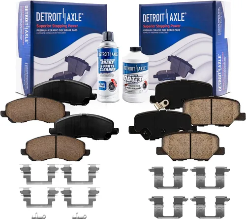 Vista 37 de Detroit Axle - Pastillas de freno traseras para Toyota Prius 2012-2015 Prius Plug-In 2017-2018 Corolla iM 2016 Sion iM 2011-2017 Lexus CT200h