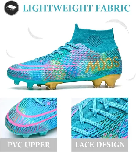 Vista 2 de Zapatos deportivos de fútbol para hombre, zapatos de fútbol profesionales de alta calidad, para interiores y exteriores, TFAG para niños, tenis