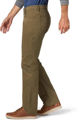 Vista 3 de Wrangler Authentics - Pantalón de sarga de corte recto para hombre