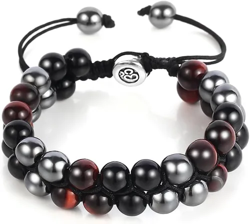 Vista 9 de Triple Protection Bracelet - for Protect & Balance - Energy Crystal Handmade Bracelets for Men Women