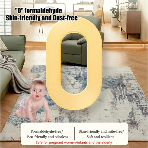 Vista 3 de Heated Floor Mat Graphene Electric Heated Rug Carpet Floor Heating Mat with Timer, Fast Heating Heated Area Rug Foot Warmer Indoor Space Floor