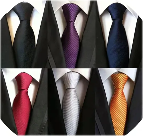 Vista 99 de WeiShang Lote de 6 corbatas clásicas de seda para hombre, corbatas tejidas jacquard