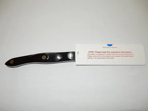 Vista 6 de CUTCO Modelo 1768 Esparcidor de espátula. Hoja de borde dentado Doble-D® de 4.9 pulgadas..................5.1" Mango de termorresina altamente